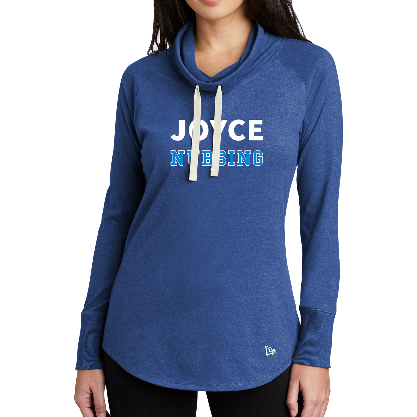 New Era Ladies Sueded Cotton Blend Cowl Tee Nursing Joyce University
